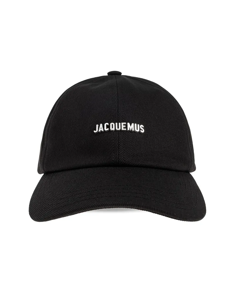 Jacquemus The Gadjo Logo-plaque Baseball Cap Hat Black
