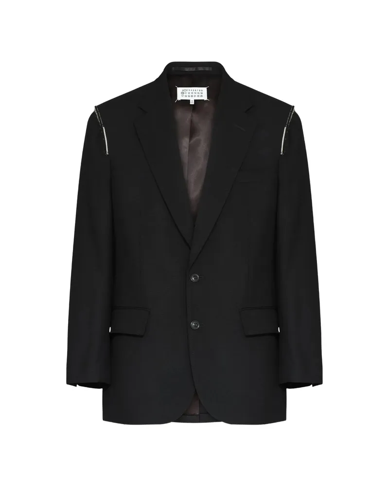 Maison Margiela Shoulder-detail Blazer Black