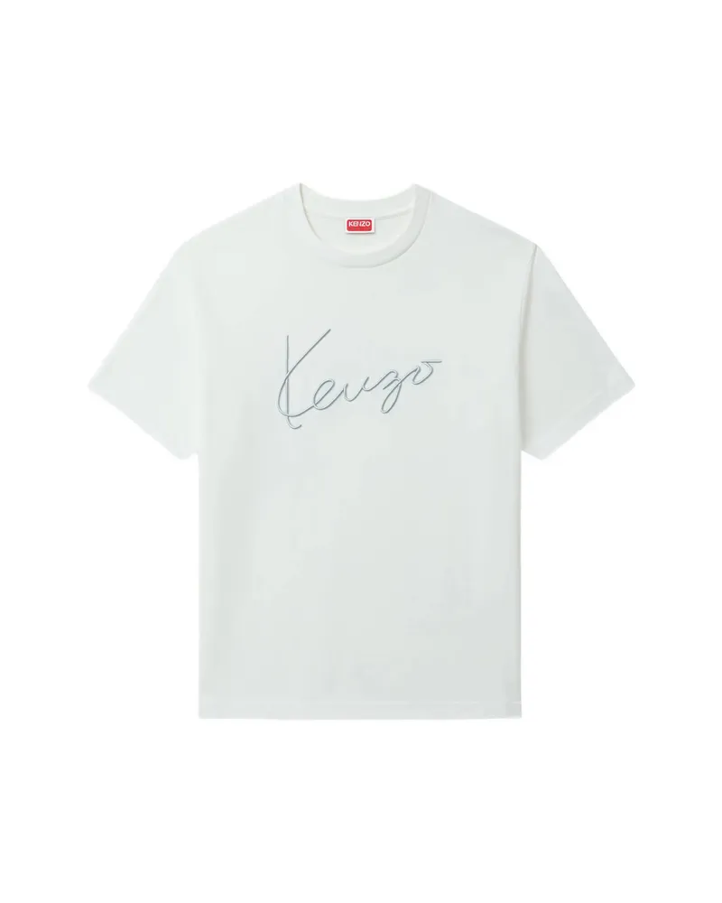 Kenzo Signature Cotton T-shirt White