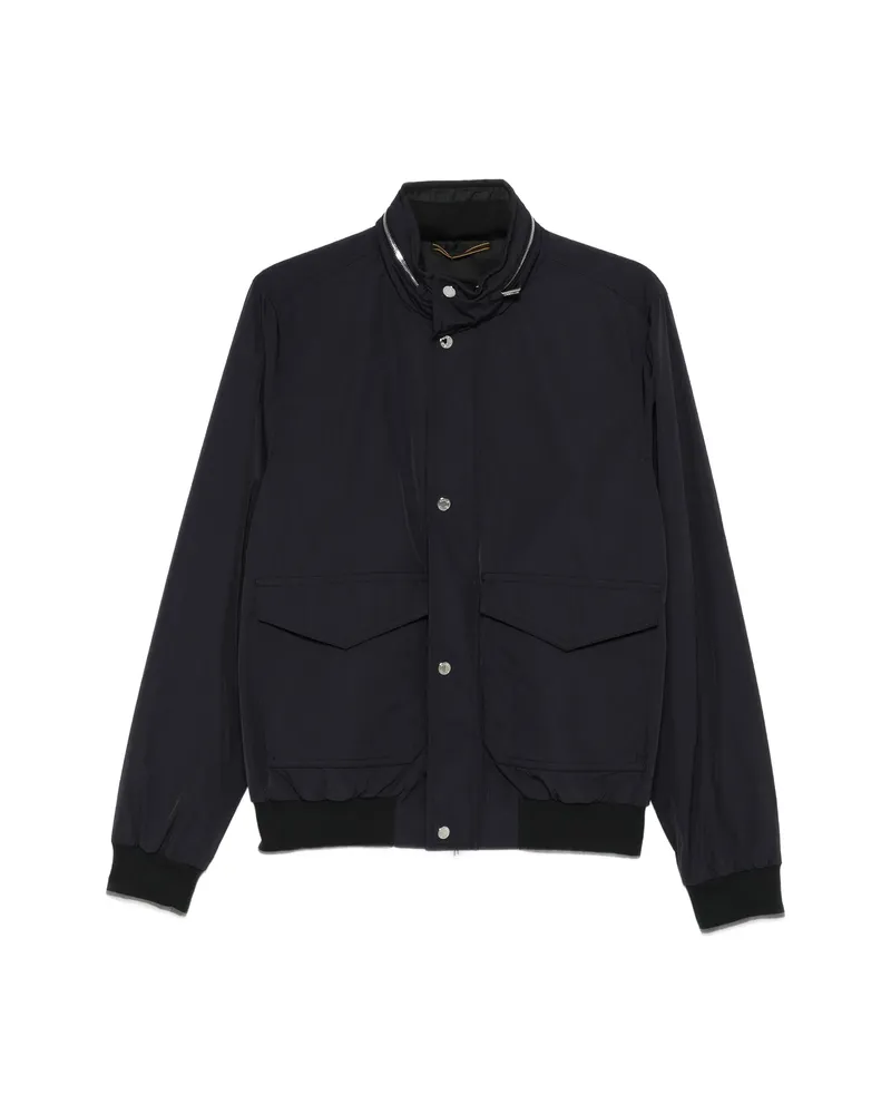 MOORER Pocket Jacket Blue
