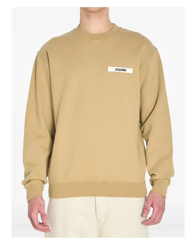 Jacquemus Le Gros Grain Sweatshirt Neutrals