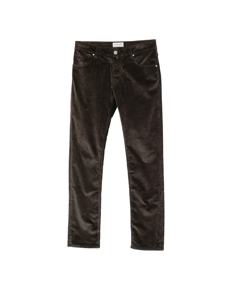 Jacob Cohën Nick Corduroy Slim-fit Trousers Brown