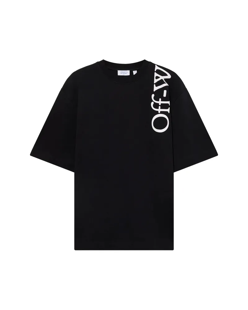 OFF-WHITE Off-white Vertical Bookish Skate Short-sleeve T-shirt Black