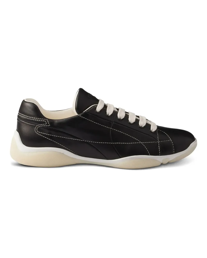 Prada Leather Sneakers Black