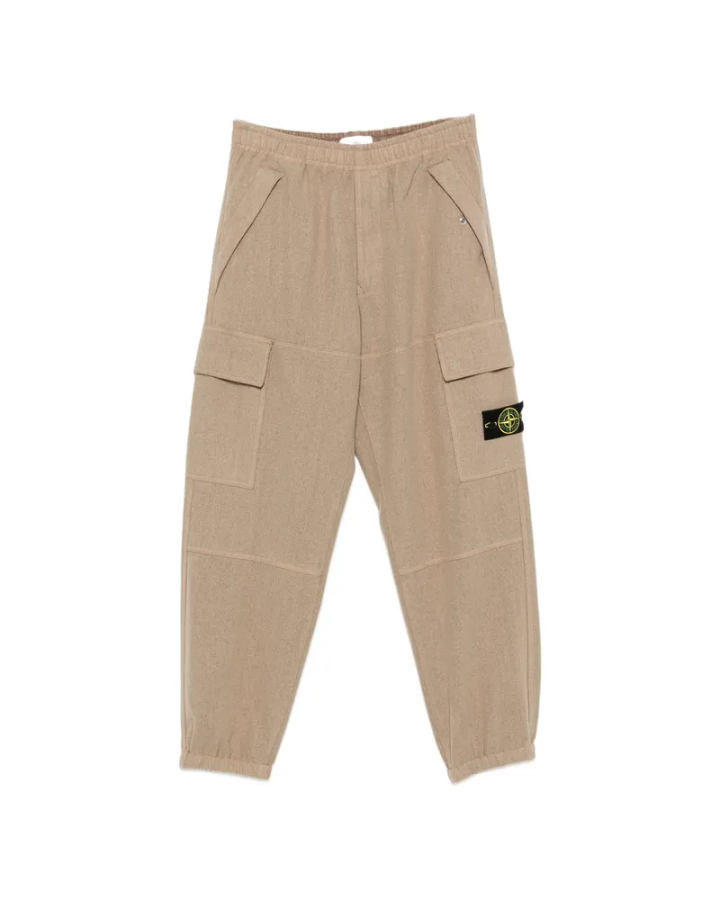 Stone Island Logo-patch Track Pants Neutrals