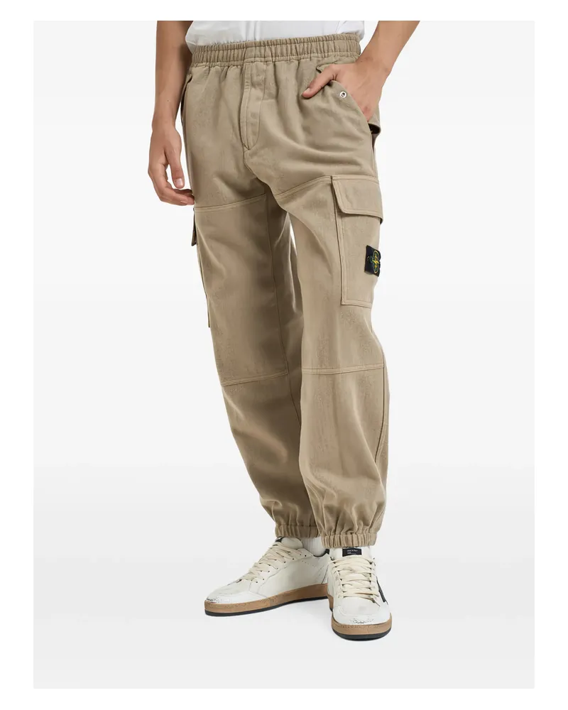 Stone Island 3100050 Wool Nylon Flannel-TC Joggers Neutrals