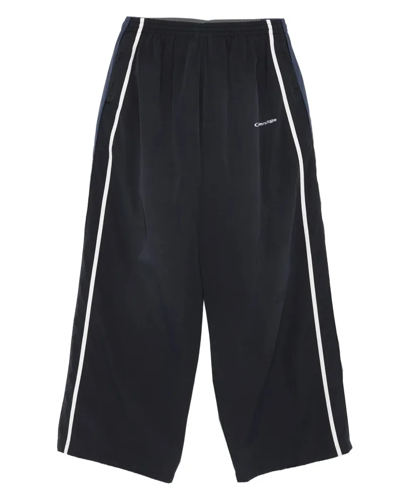 Balenciaga Two-tone Panelled Trousers Grey