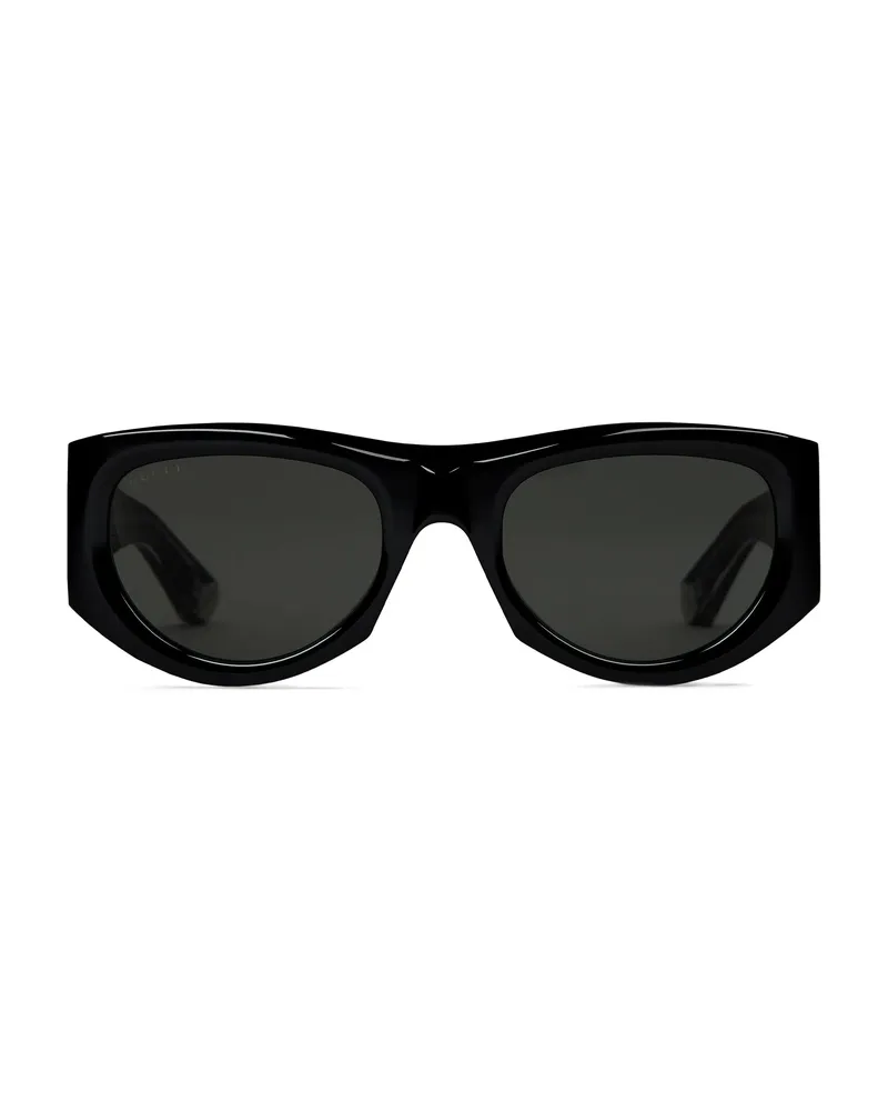 Gucci Rectangular-frame Sunglasses Black