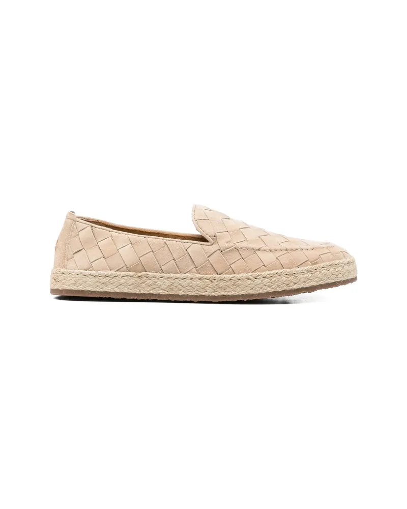 Henderson Tahiti Suede Flat Espadrilles Neutrals