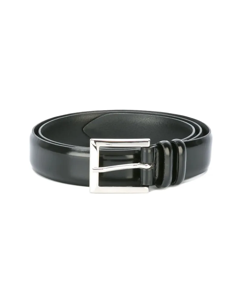 Orciani Leather Belt Black