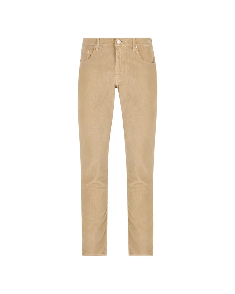 Tramarossa Michelangelo Corduroy Slim-fit Trousers Neutrals