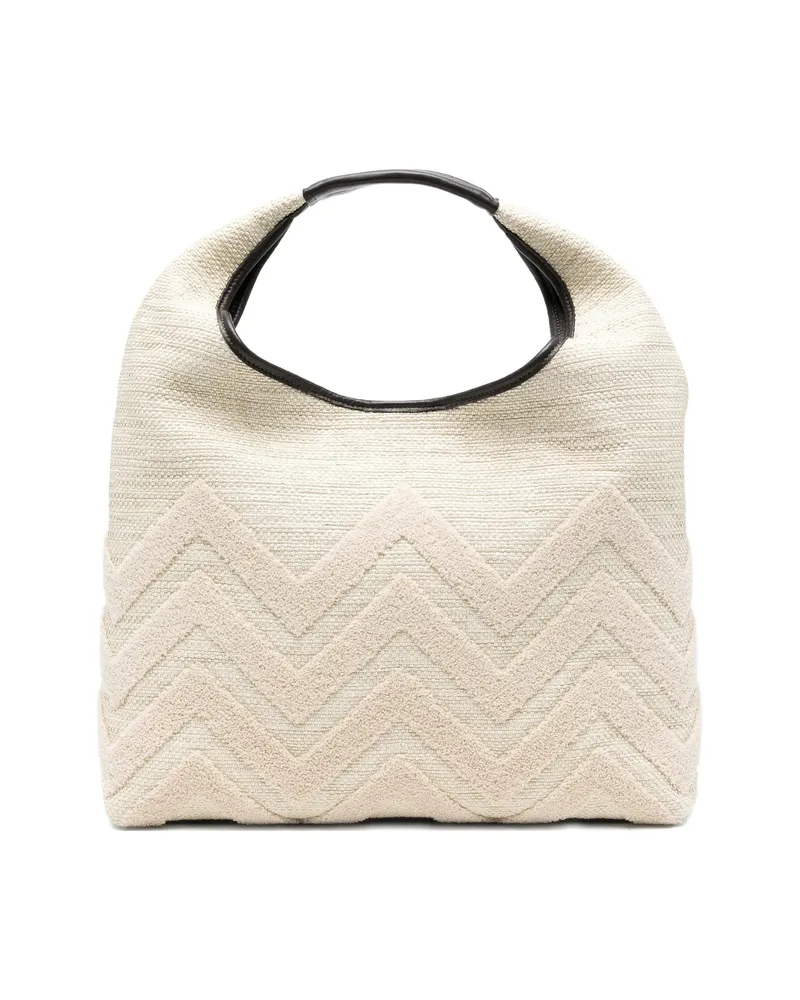 Missoni Zigzag-pattern Tote Bag Neutrals