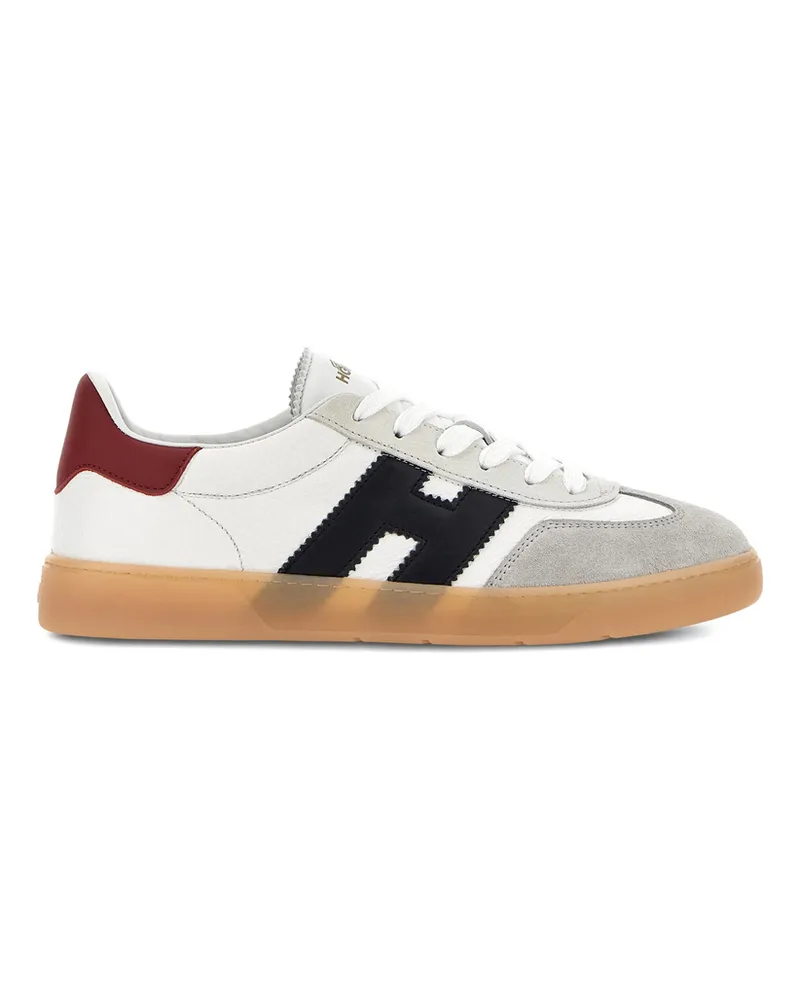 Hogan Cool Logo-appliqué Leather Sneakers White