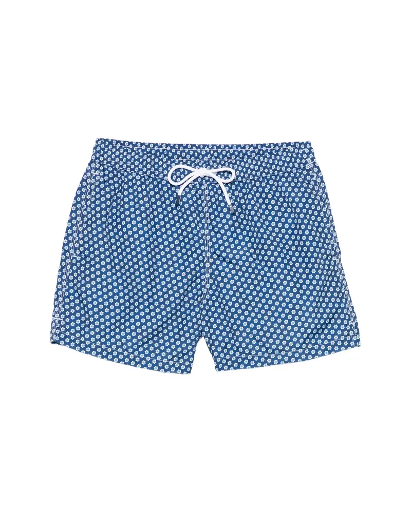 Fedeli Floral Swim Shorts Blue