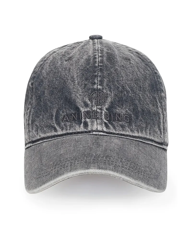 Anine Bing Logo-embroidery Baseball Cap Grey
