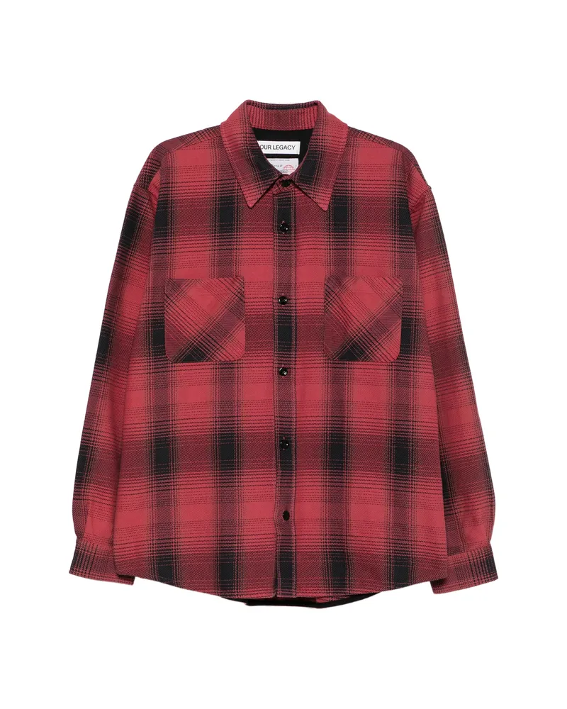 Our Legacy Whoppin Check Shirt Red