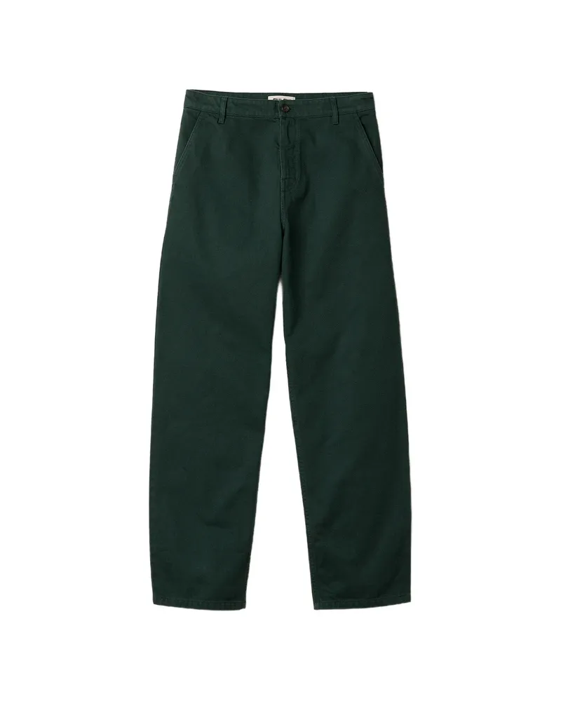 Miu Miu Logo-embroidered Trousers Green