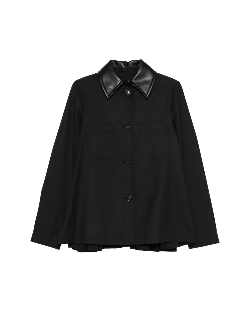 SPORTMAX Boxy Collar Jacket Black