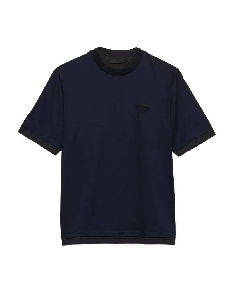 Prada Cotton T-shirt Blue