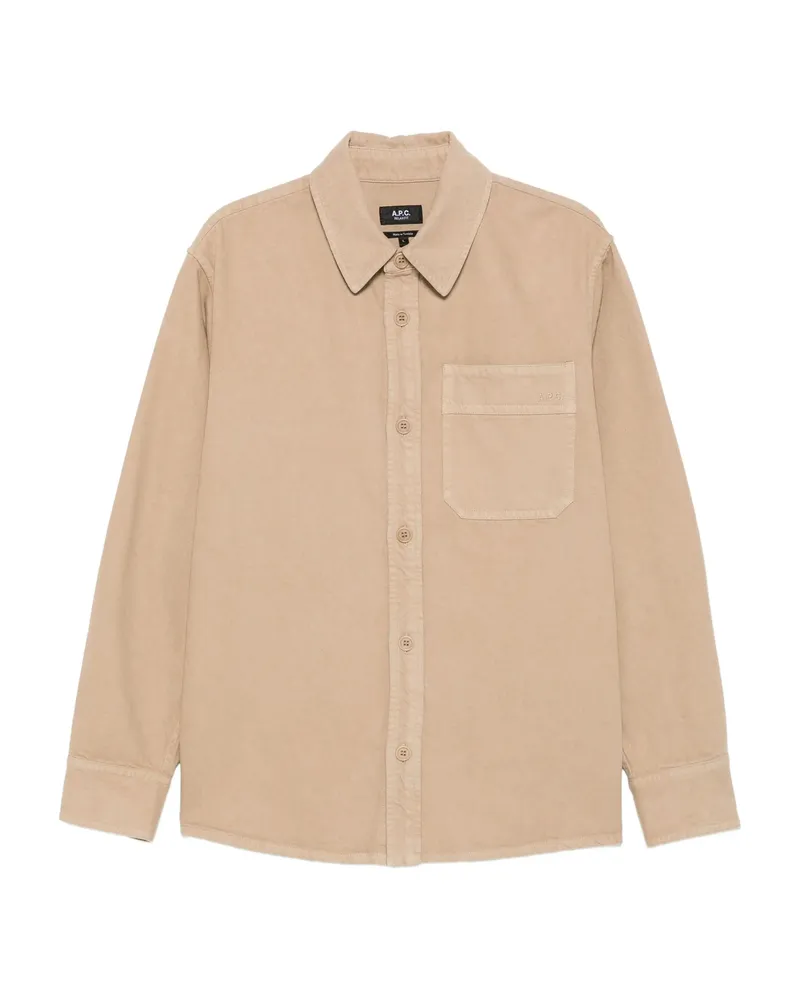 A.P.C. A. p.c. Pocket Button-down Jacket Neutrals