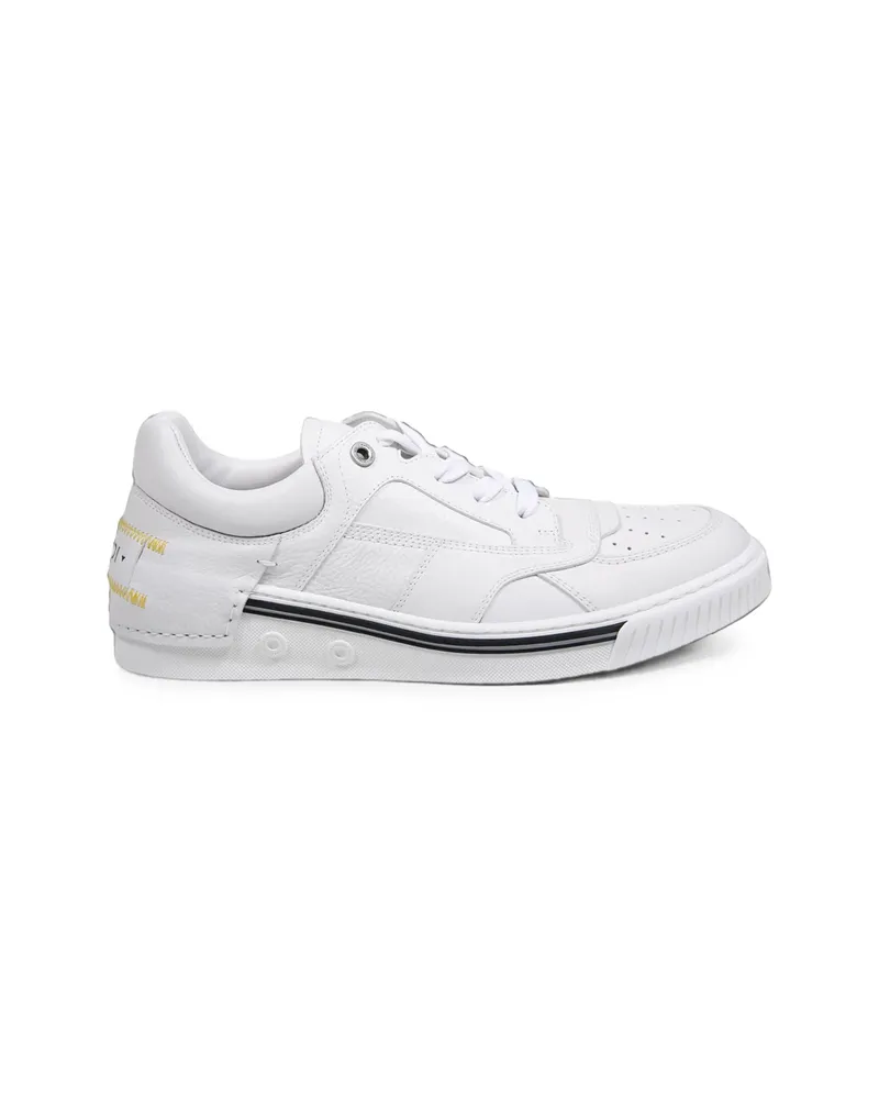 Fendi Fender Perforated Sneakers White