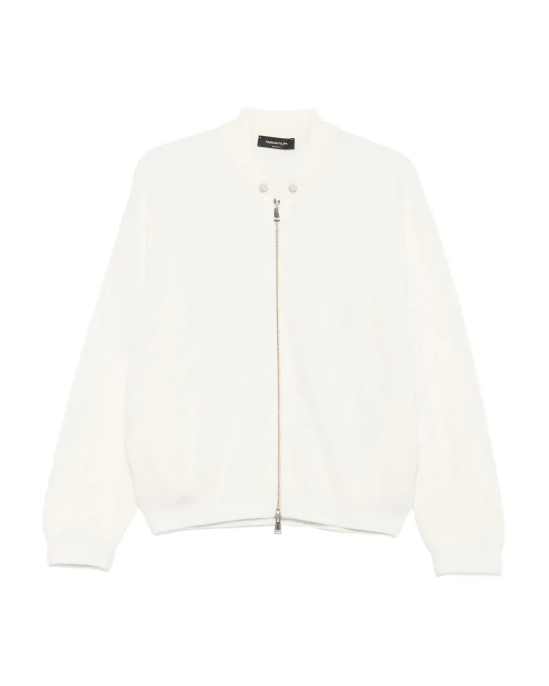 Fabiana Filippi Zip-up Cardigan White