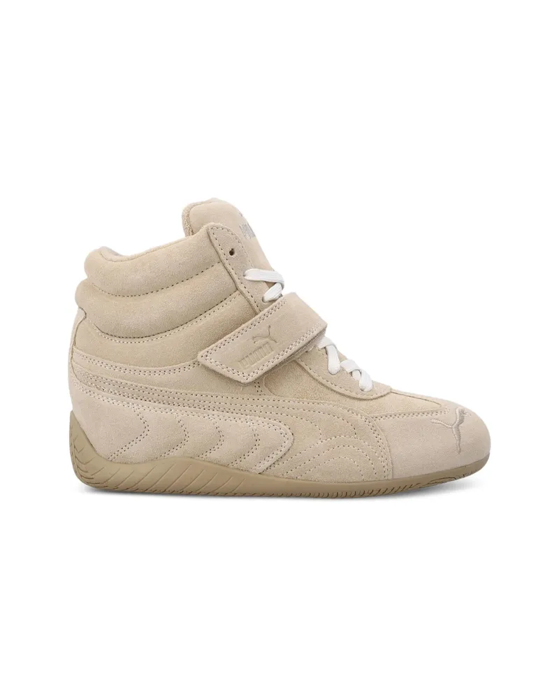 Puma Speedcat Wedge Leather Sneakers Neutrals