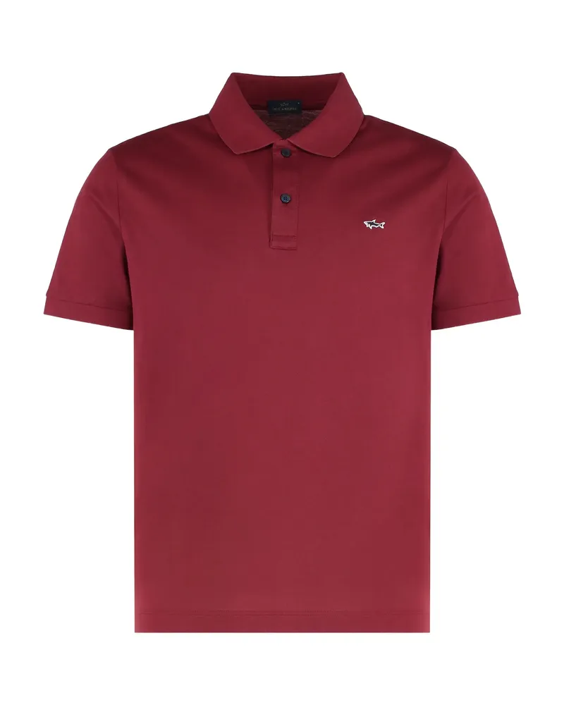 Paul & Shark Logo-embroidery Short-sleeve Polo Shirt Red