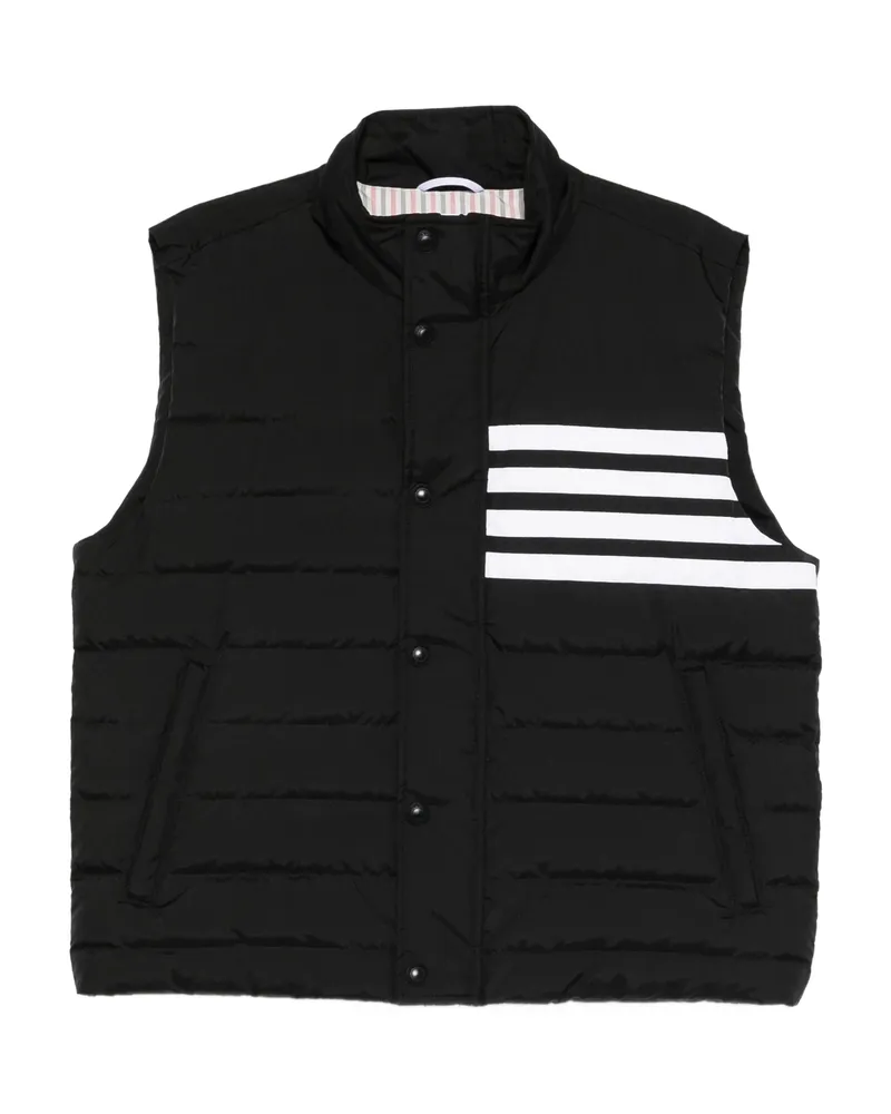 Thom Browne Ripstop Down-filled 4-Bar Gilet Black