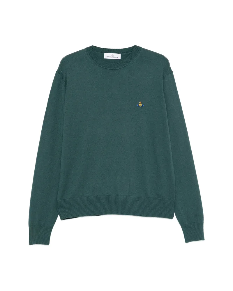 Vivienne Westwood Alex Orb-embroidered Sweater Green