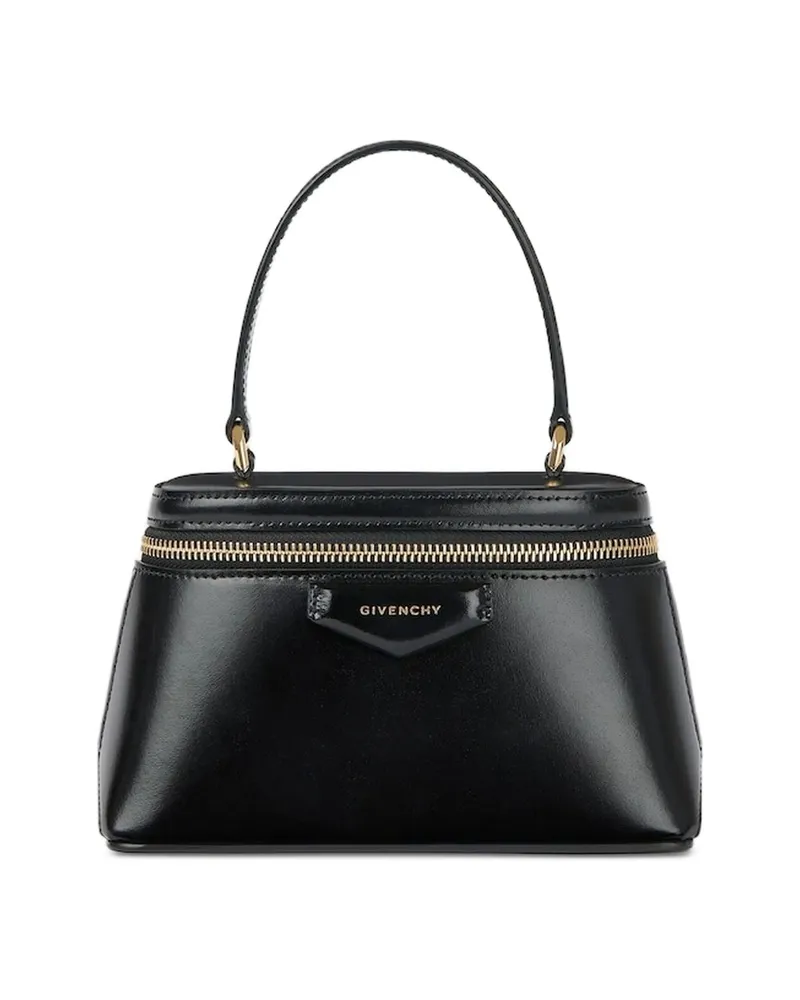 Givenchy Antigona Vanity Bag In Box Leather With Chain Black