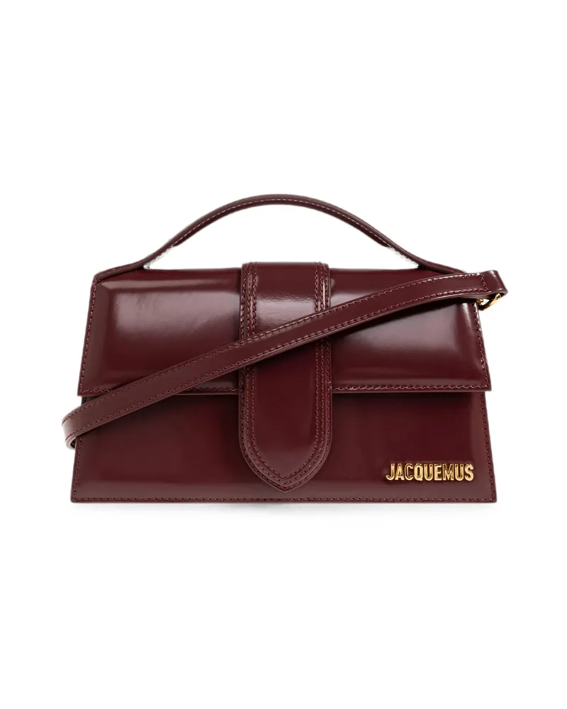 Jacquemus Large Le Bambino Leather Tote Bag Red