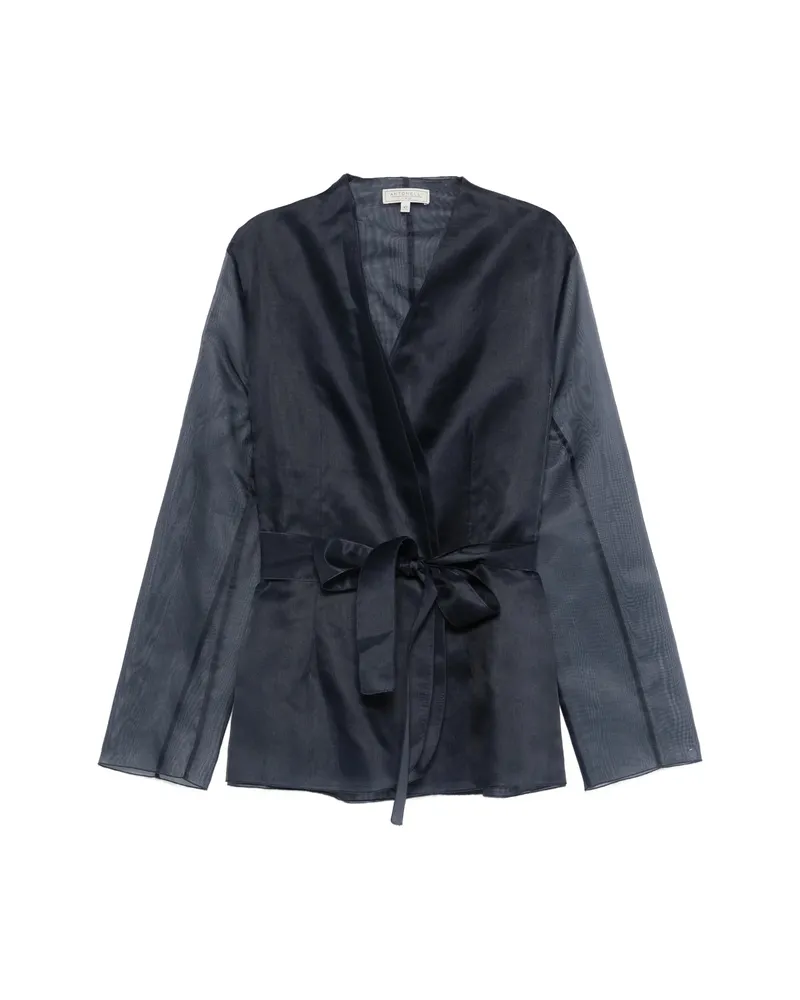 Antonelli Firenze Elia Tie-waist Fitted Jacket Black