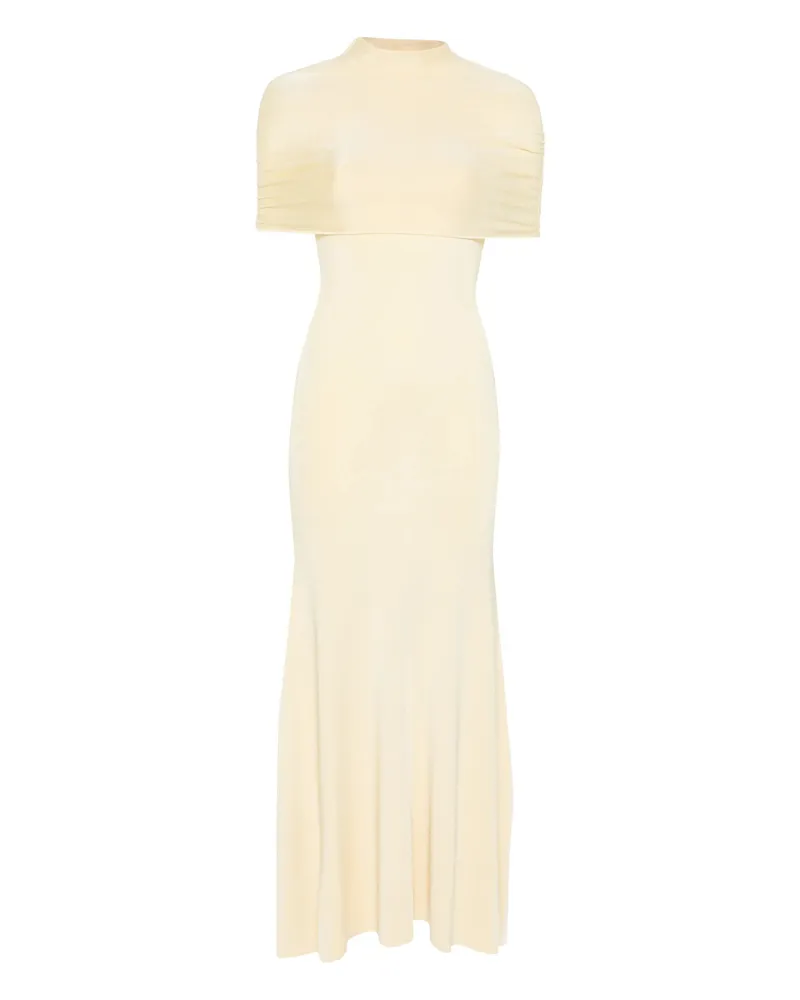 Roland Mouret Cutout Midi Dress Yellow