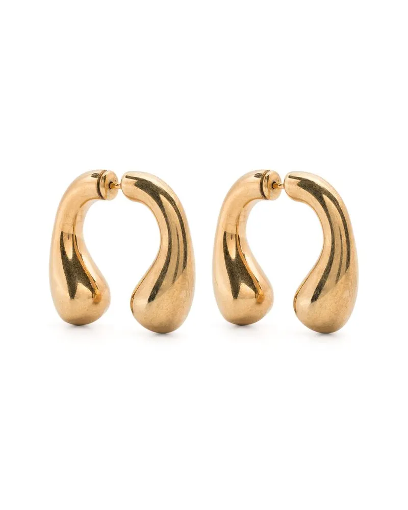 PANCONESI Stud Copper Earrings Gold