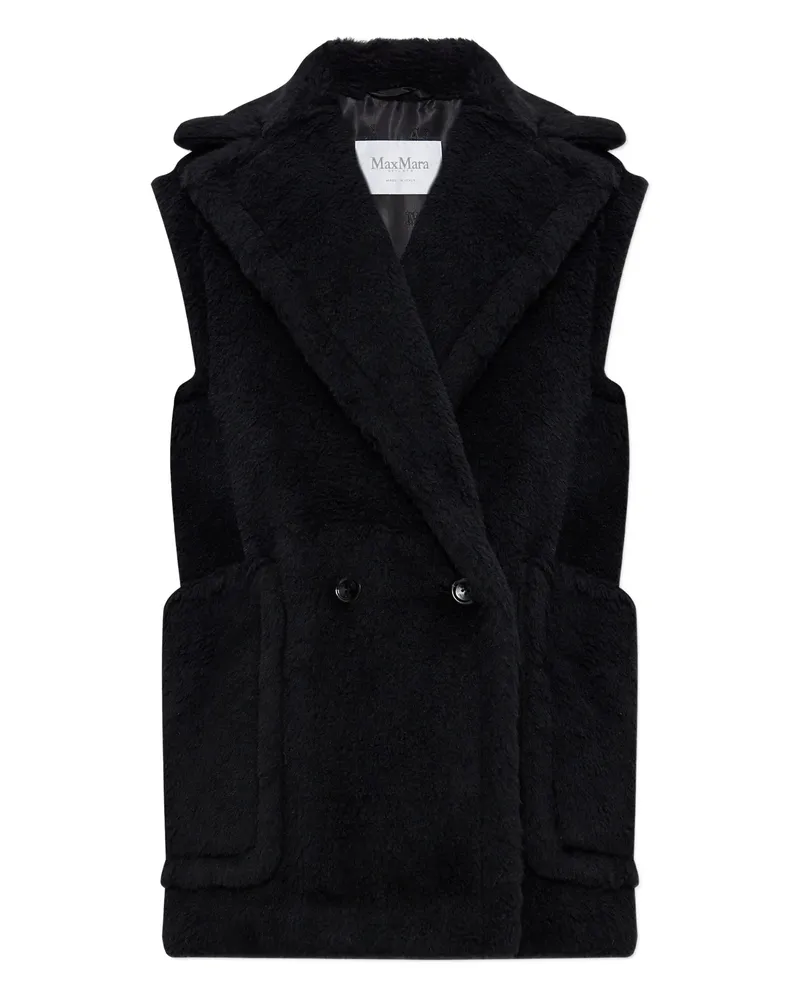 Max Mara Bormida Double-breasted Coat Black