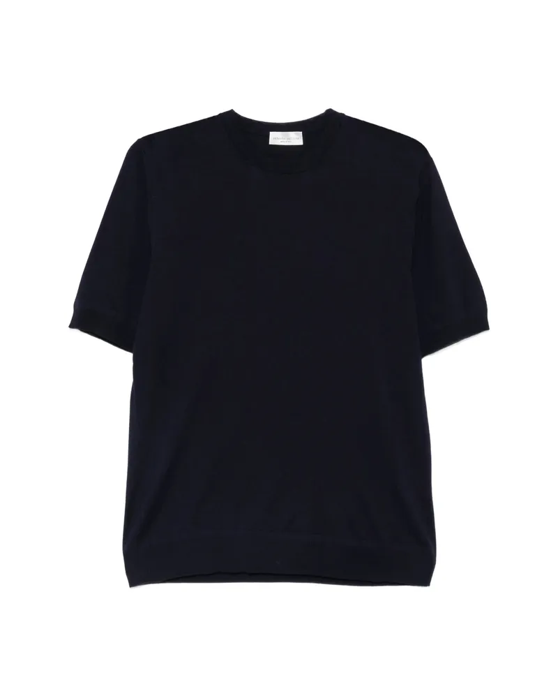 Roberto Collina Short-sleeve Crew-neck T-shirt Blue