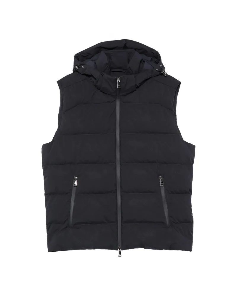 Paul & Shark Zip-fastening Hooded Gilet Blue
