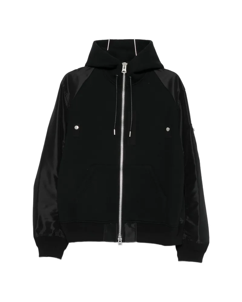 Sacai Hybrid Panelled Lightweight Jacket Black