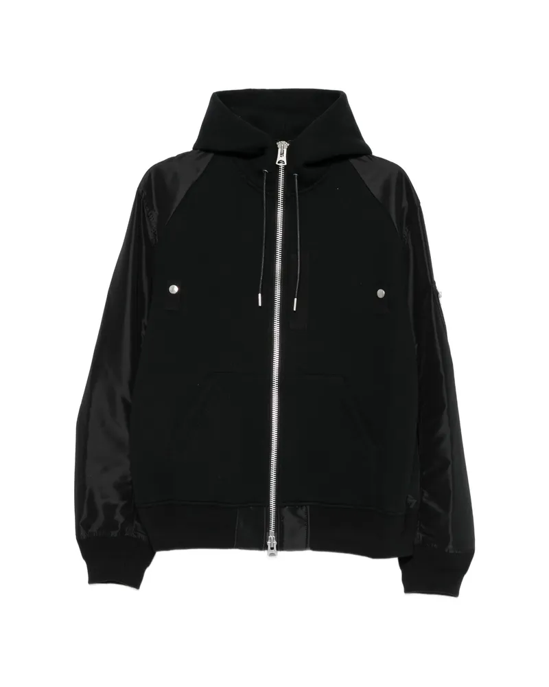 Sacai Hybrid Panelled Lightweight Jacket Black