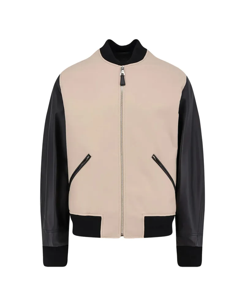 Givenchy Panelled Bomber Jacket Black