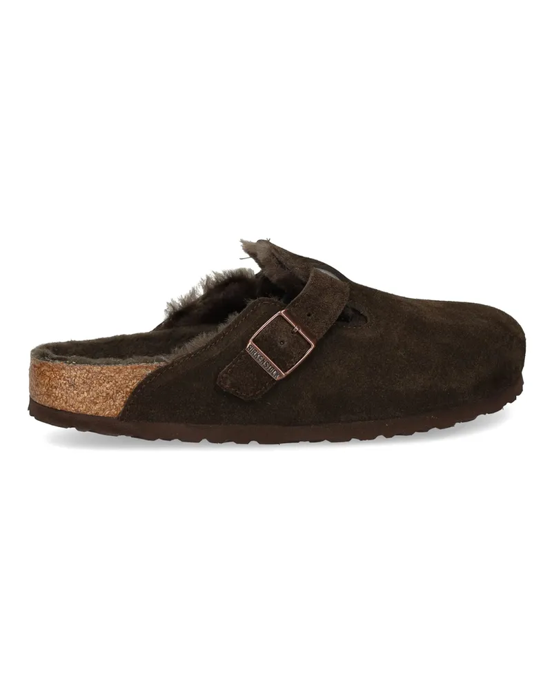 Birkenstock Boston Shearling Mules Brown