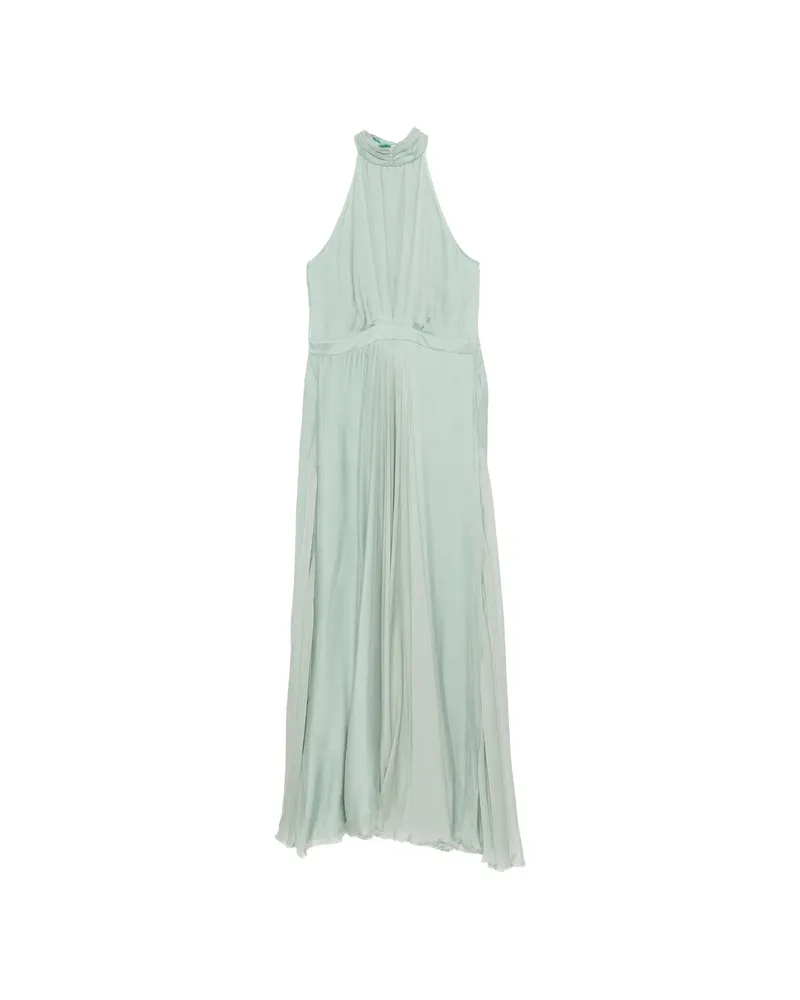 Raquel Diniz Giovanna Pleated Maxi Dress Green