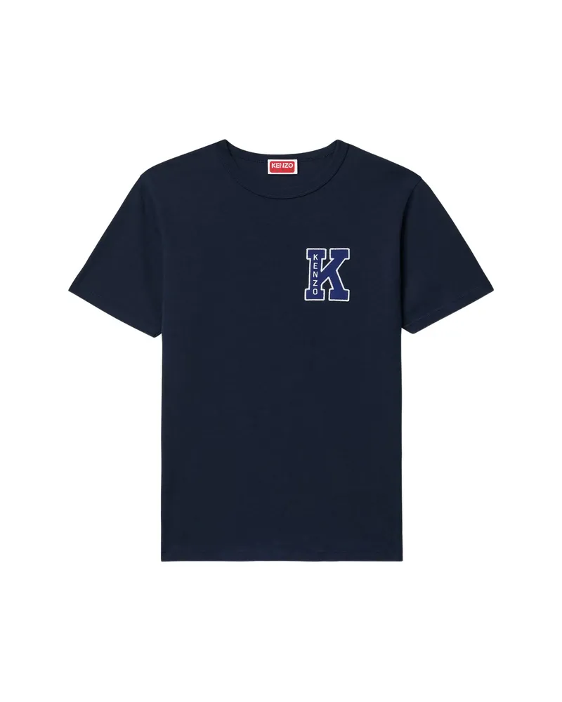 Kenzo Work And Play Cotton T-shirt Blue