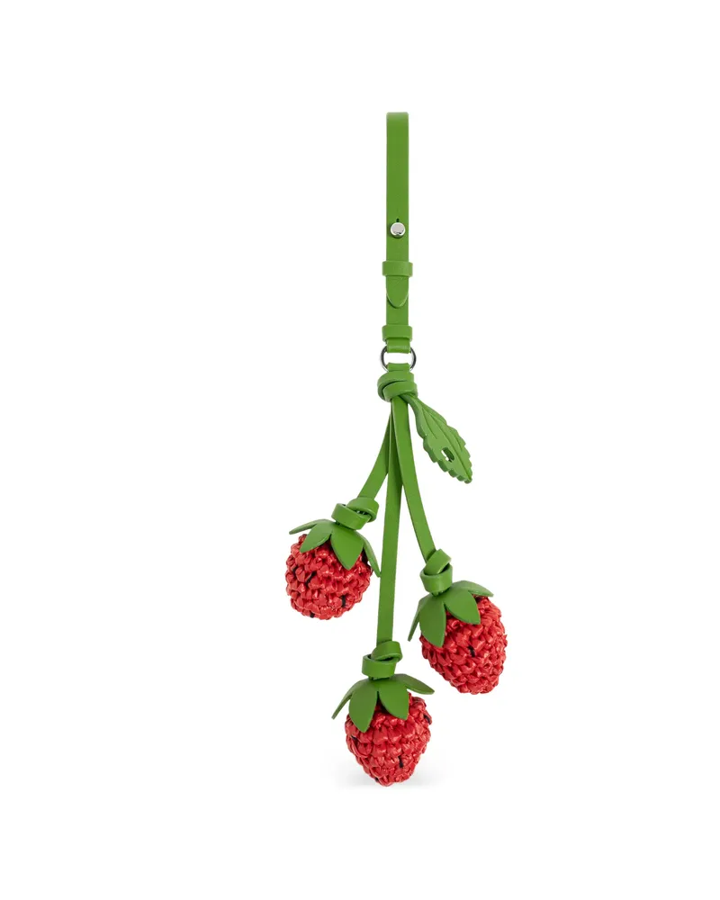 Kate Spade Strawberry-pendant Bag Charm Red