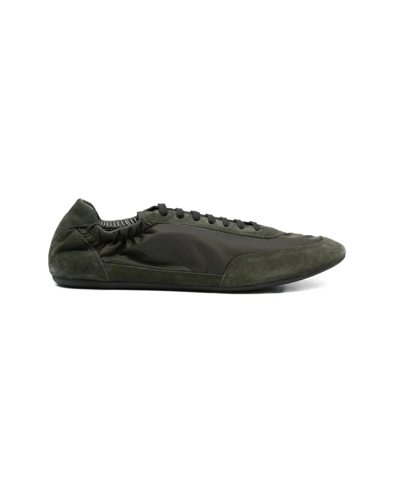 Prada Ruched Sneakers Green