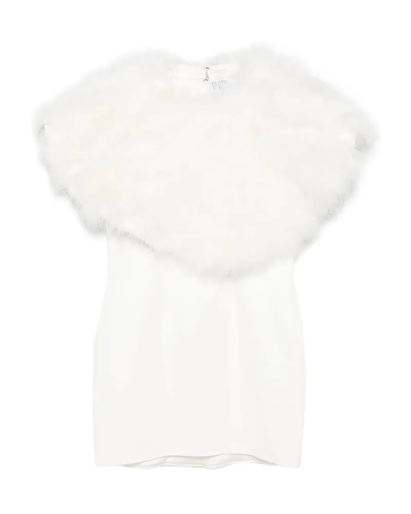 Giuseppe di Morabito Feather-trim Dress White