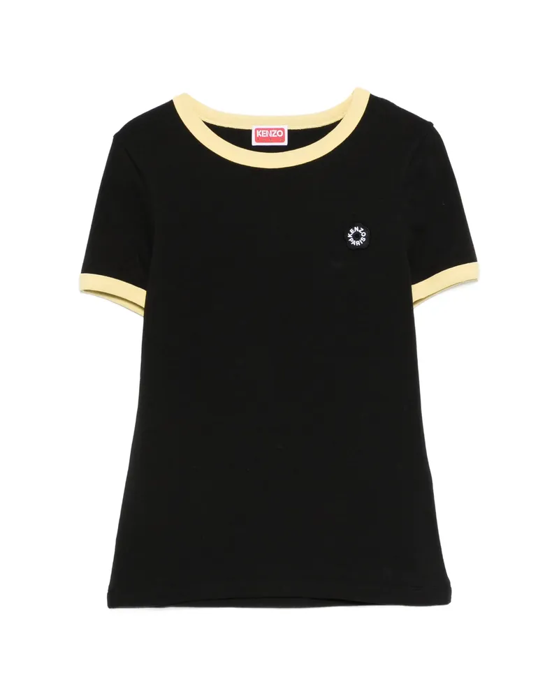 Kenzo Short-sleeved Logo-detail T-shirt Black