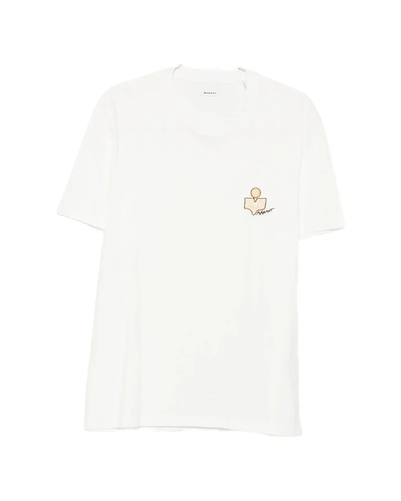 Isabel Marant Logo-embroidered T-shirt White
