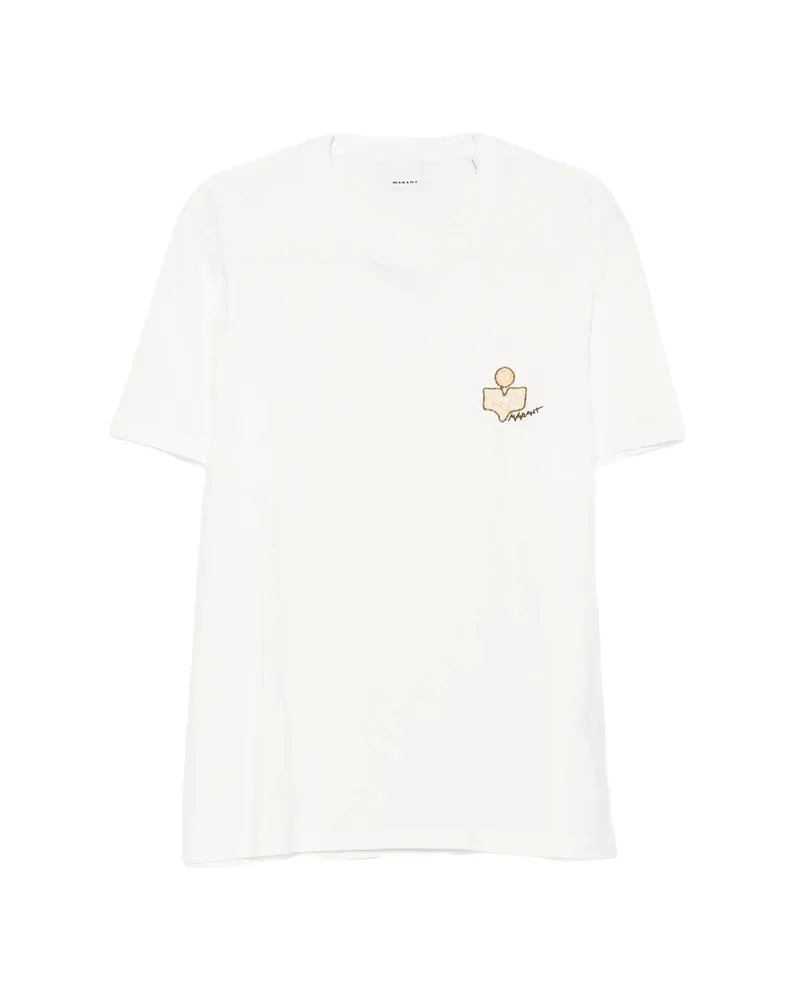 Isabel Marant Logo-embroidered T-shirt White